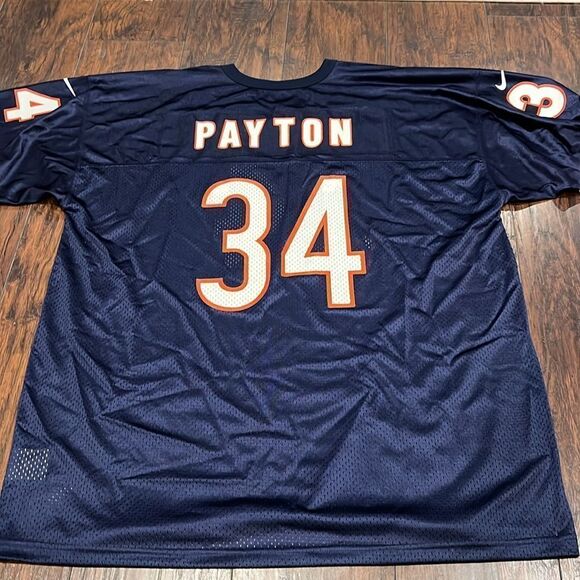 VTG Nike Team Walter Payton Navy Chicago Bears Game Retired Player Jersey EUC - Picture 10 of 12